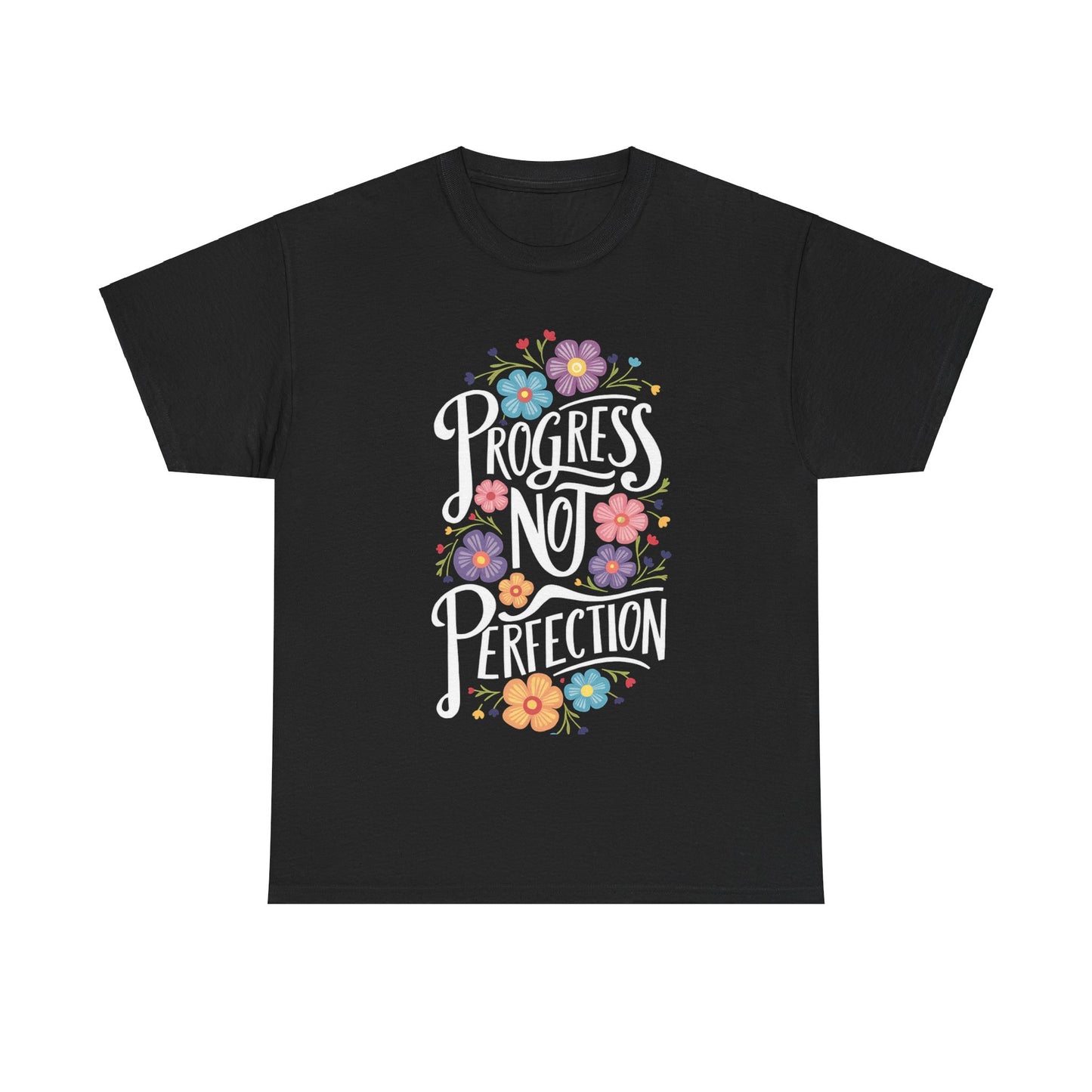Progress Not Perfection Unisex Heavy Cotton Tee