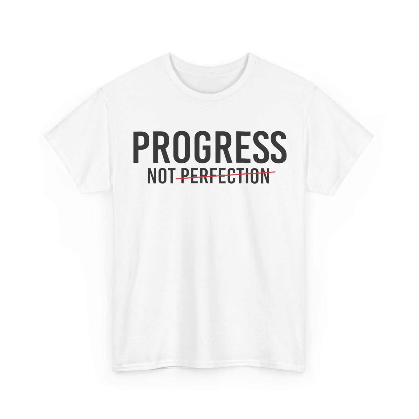 Progress Not Perfection Unisex Heavy Cotton Tee