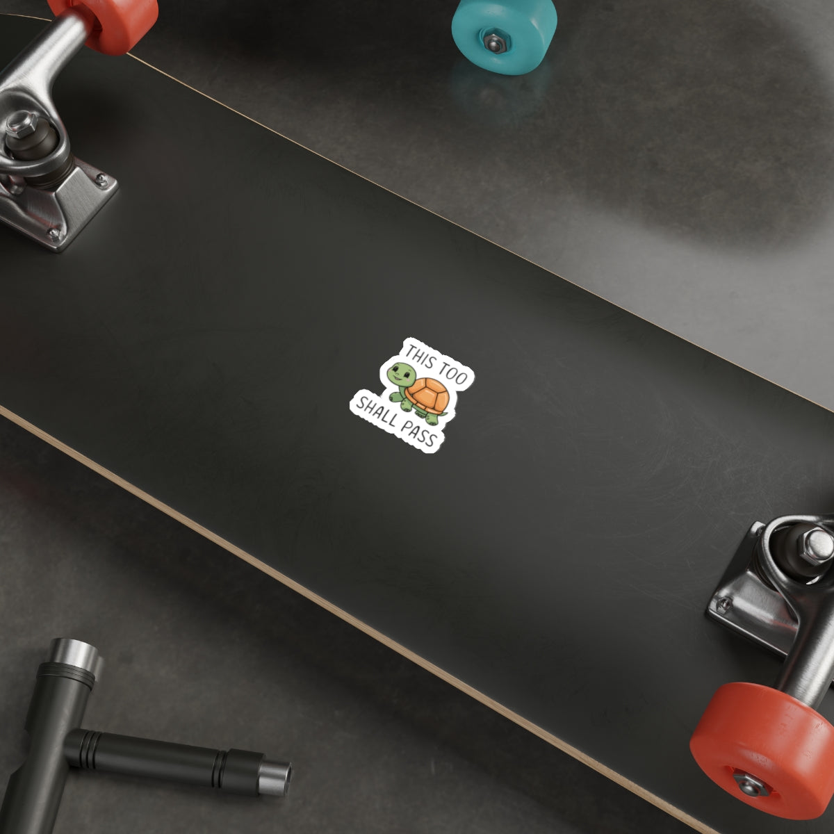 Cheerful Shell: This Too Shall Pass Vinyl Sticker