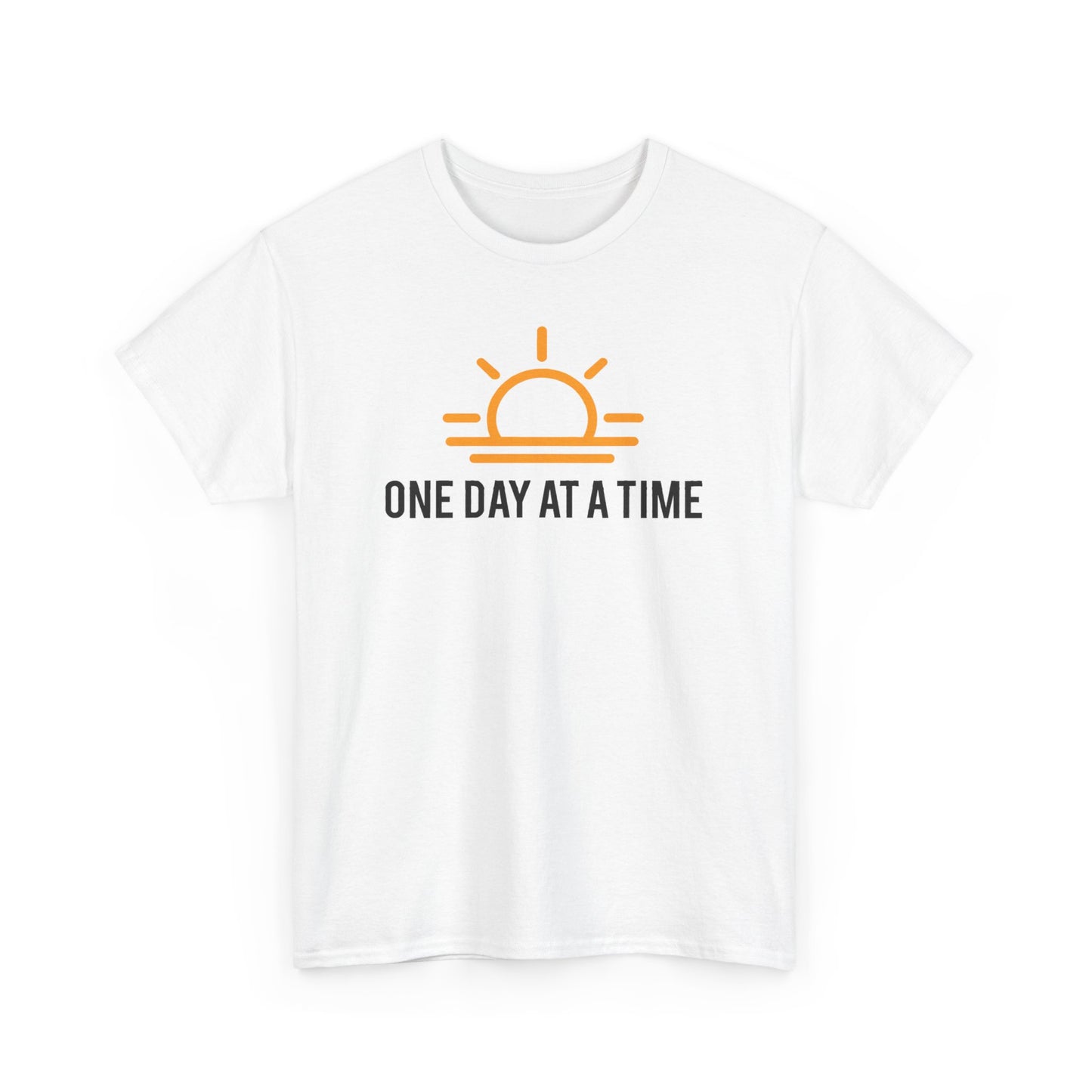 One Day at a Time Sobriety Shirt Unisex Heavy Cotton Tee