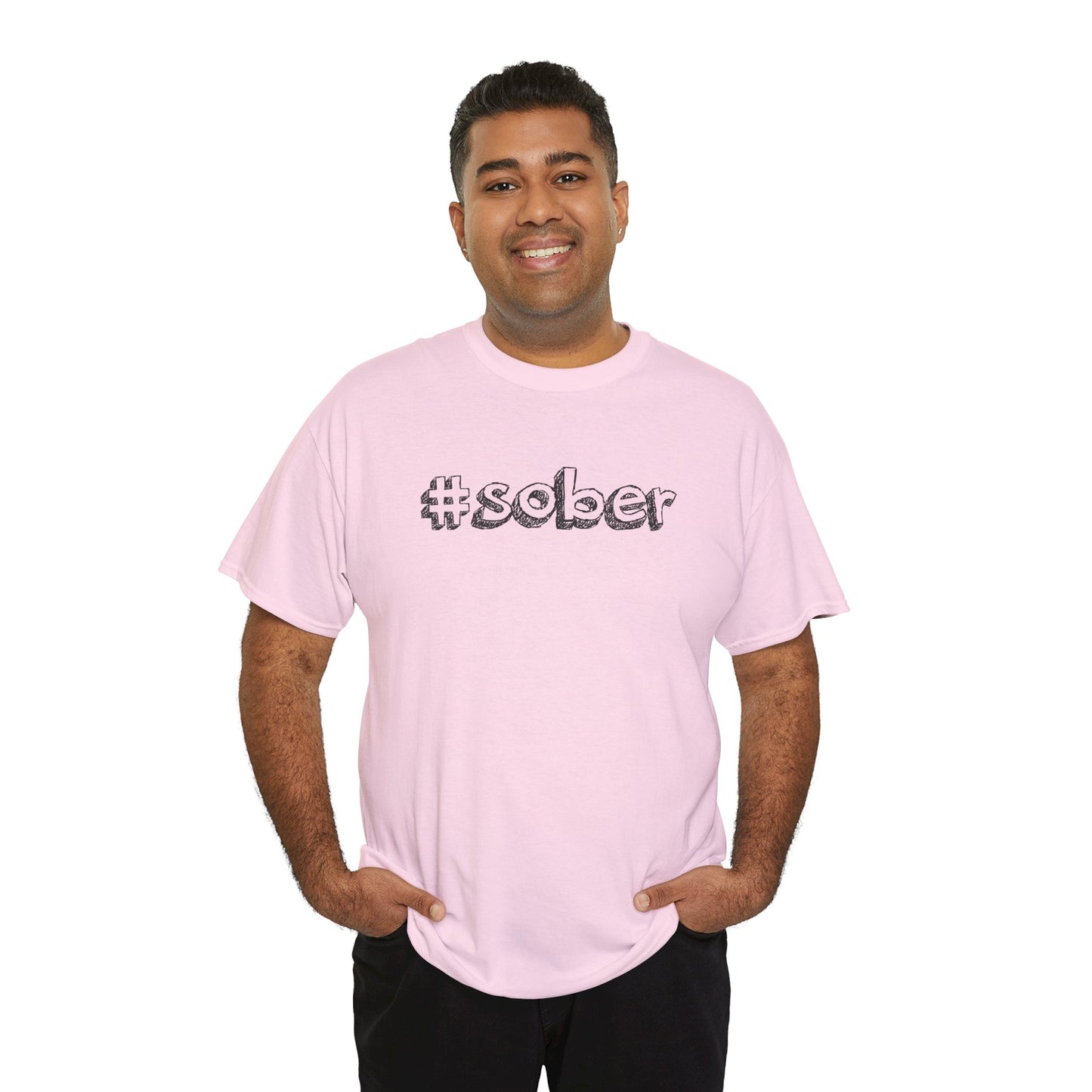#Sober Unisex Heavy Cotton Tee
