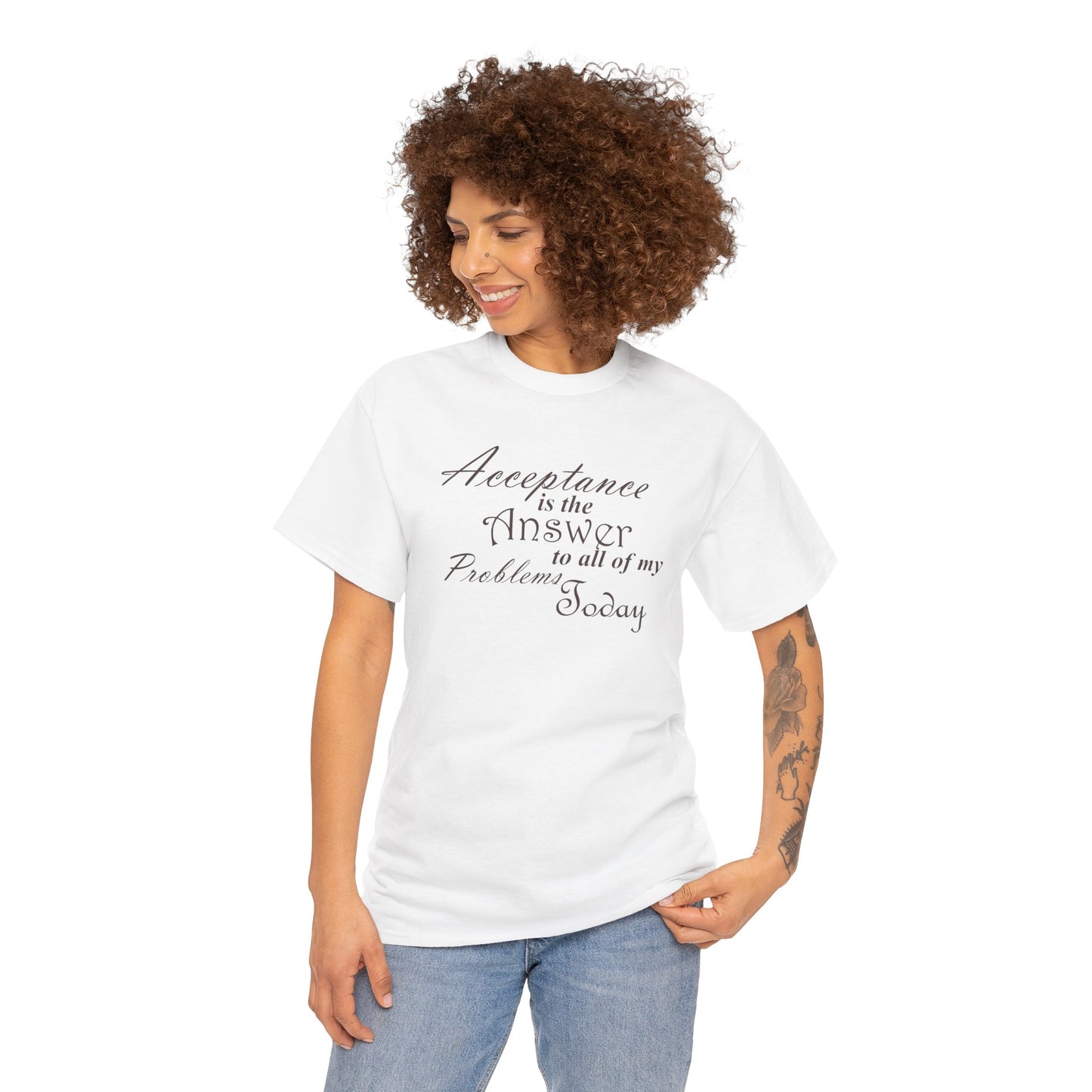 Acceptance is the Answer Unisex Heavy Cotton Tee