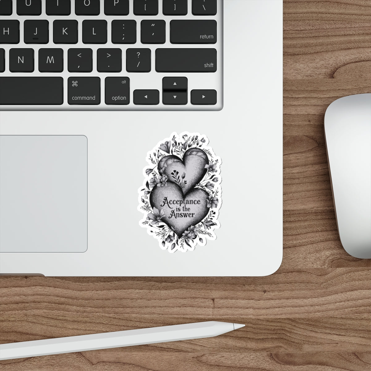 Duel Hearts "Acceptance is the Answer" Vinyl Stickers