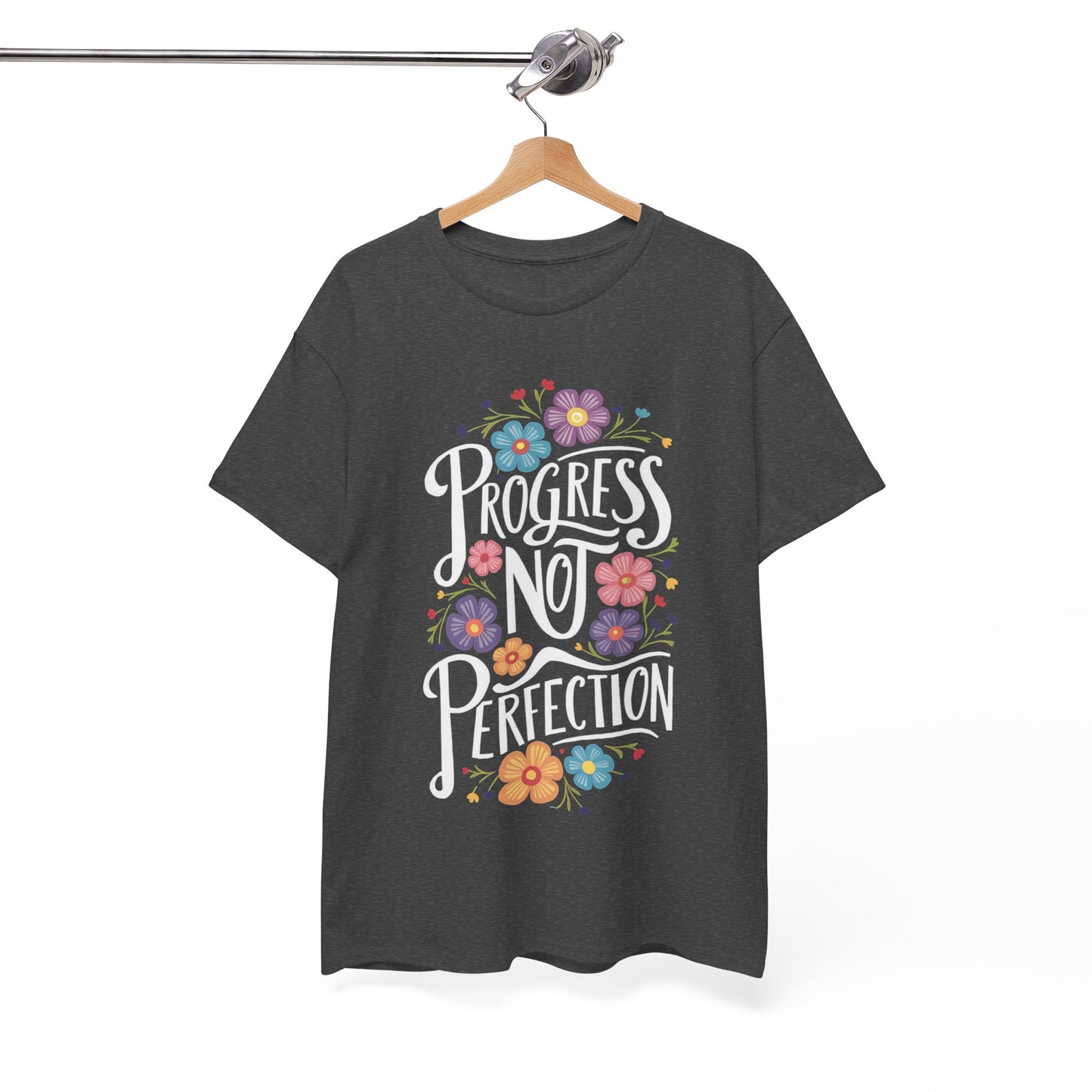 Progress Not Perfection Unisex Heavy Cotton Tee