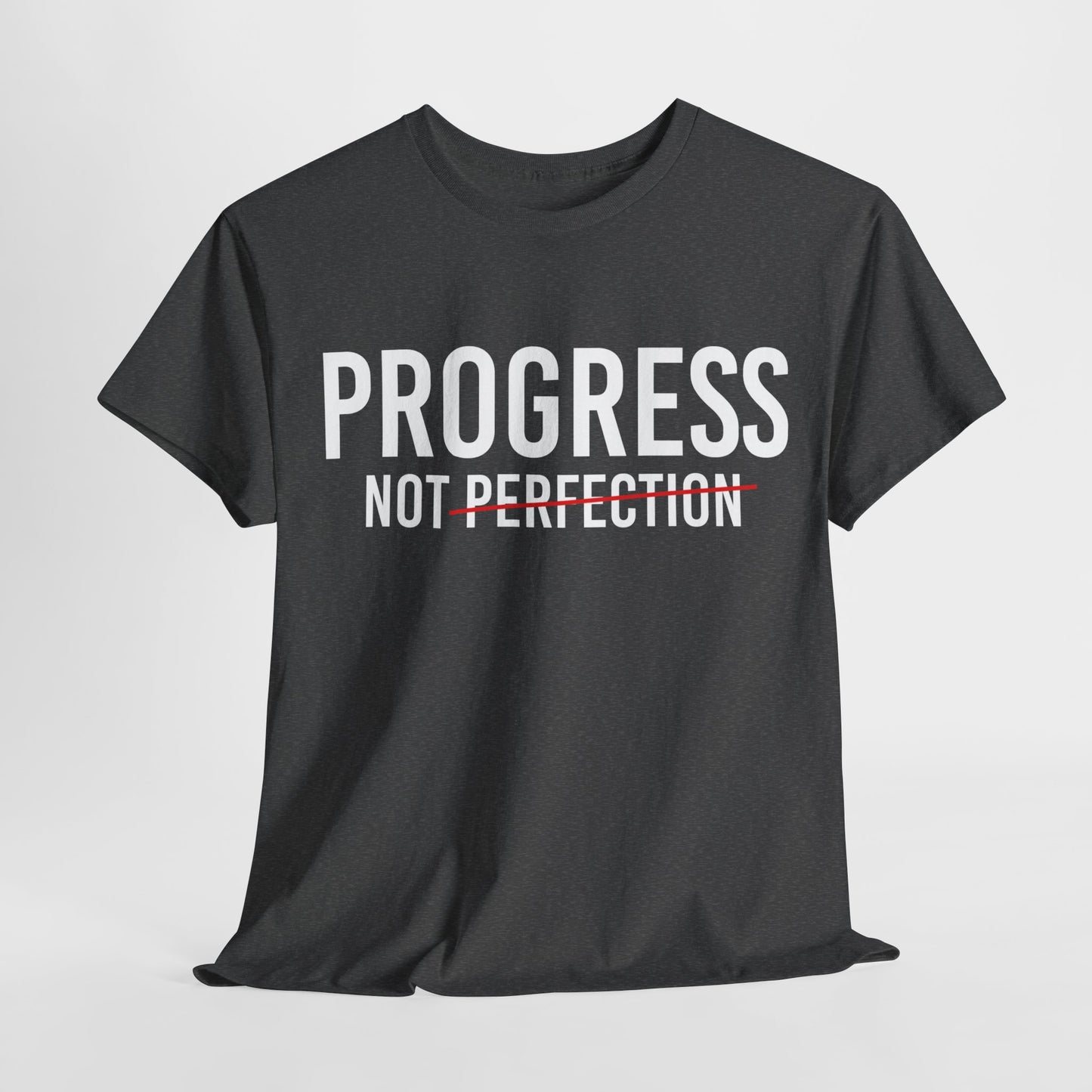 Progress Not Perfection Unisex Heavy Cotton Tee