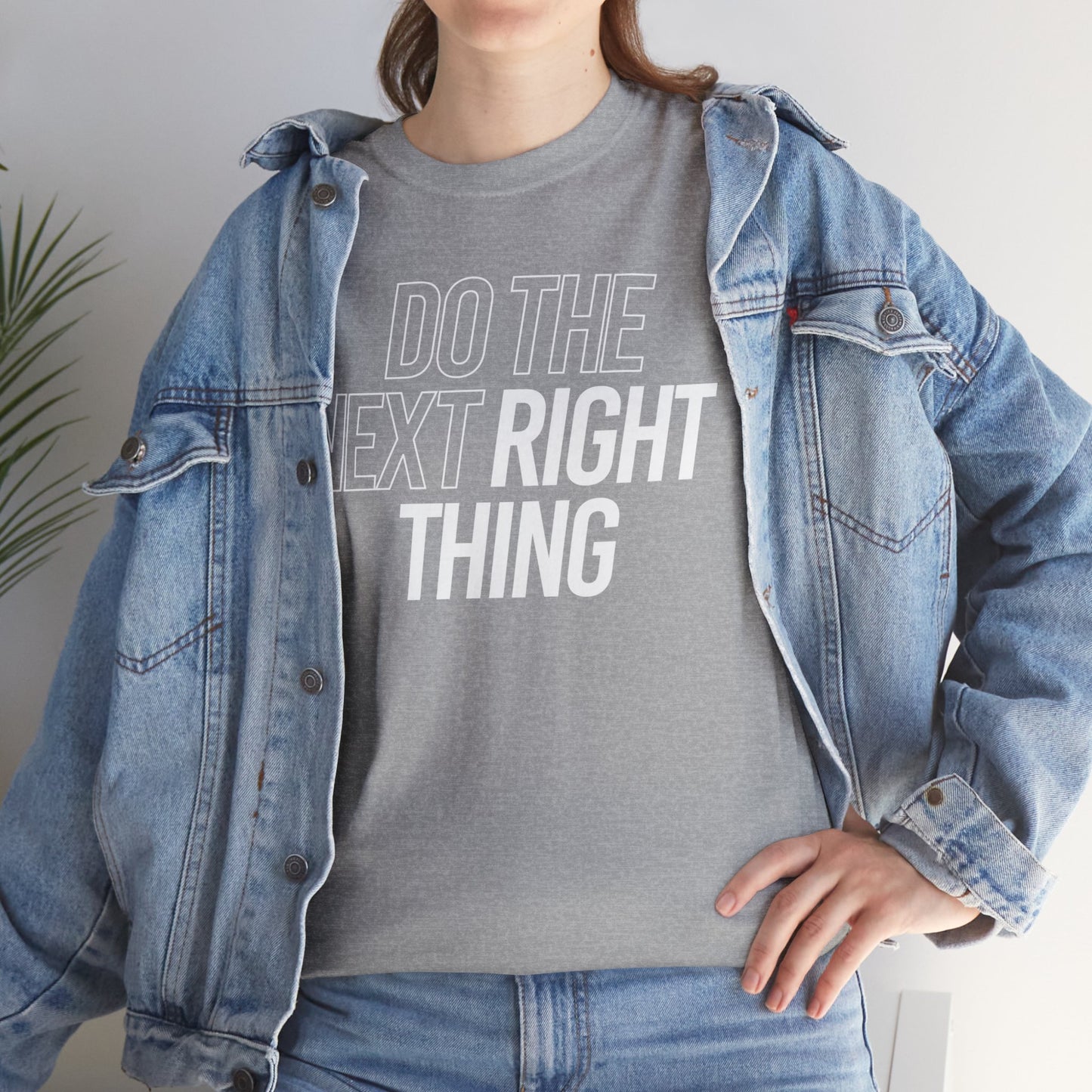 Do the Next Right Thing Unisex Heavy Cotton Tee