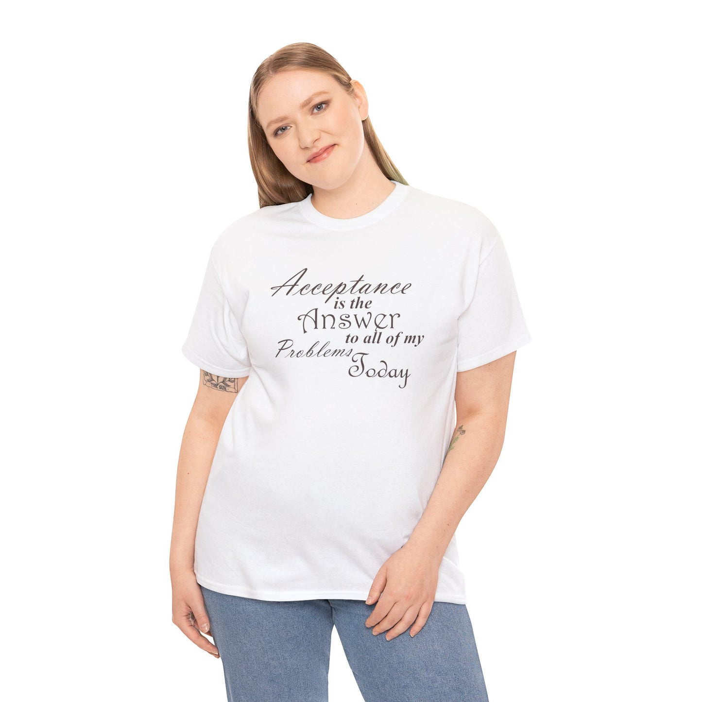 Acceptance is the Answer Unisex Heavy Cotton Tee