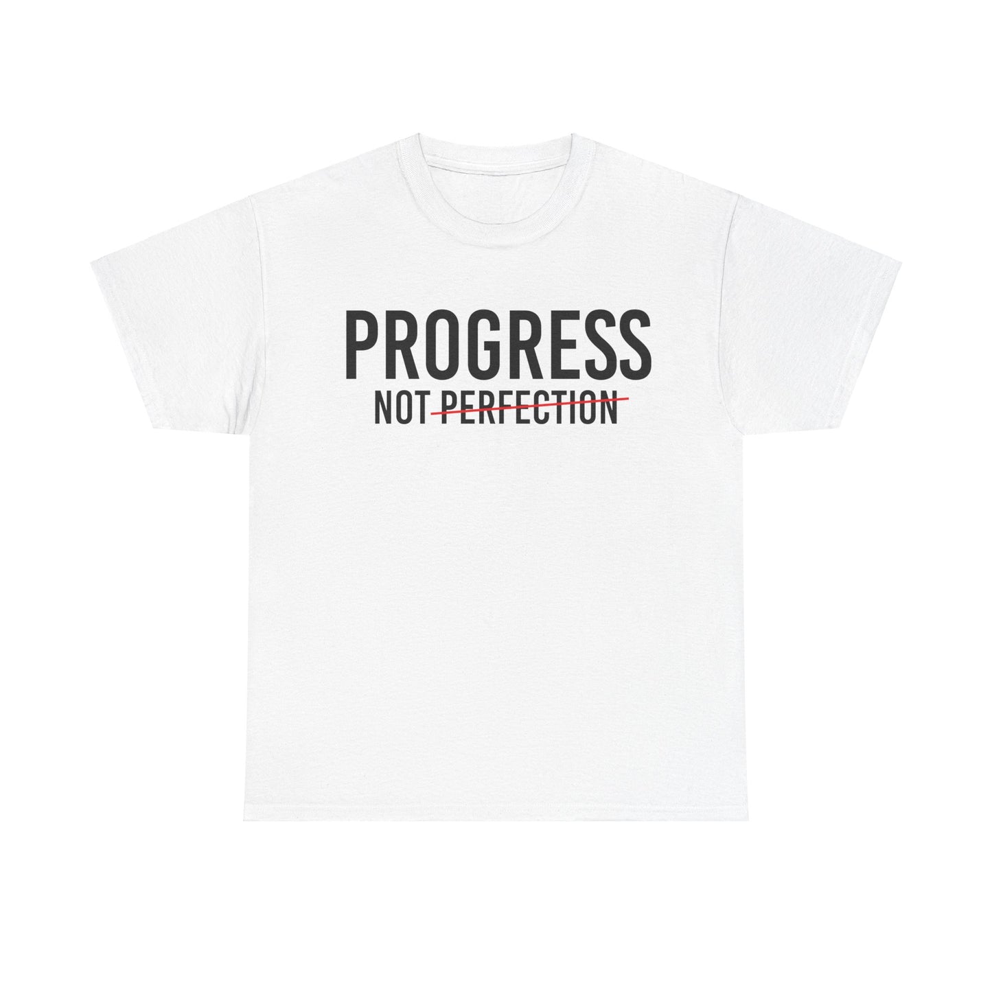 Progress Not Perfection Unisex Heavy Cotton Tee