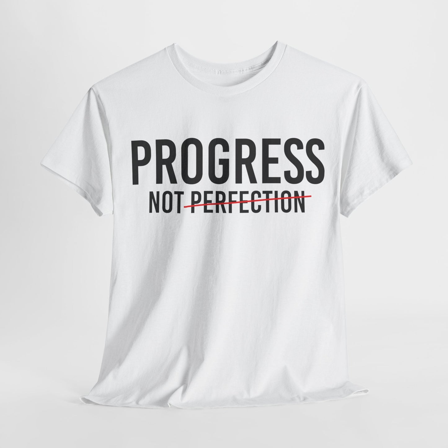 Progress Not Perfection Unisex Heavy Cotton Tee