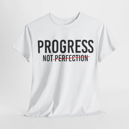 Progress Not Perfection Unisex Heavy Cotton Tee