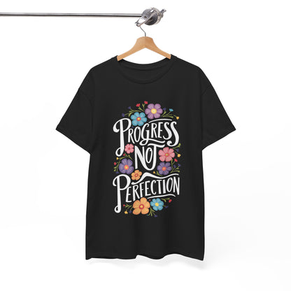 Progress Not Perfection Unisex Heavy Cotton Tee