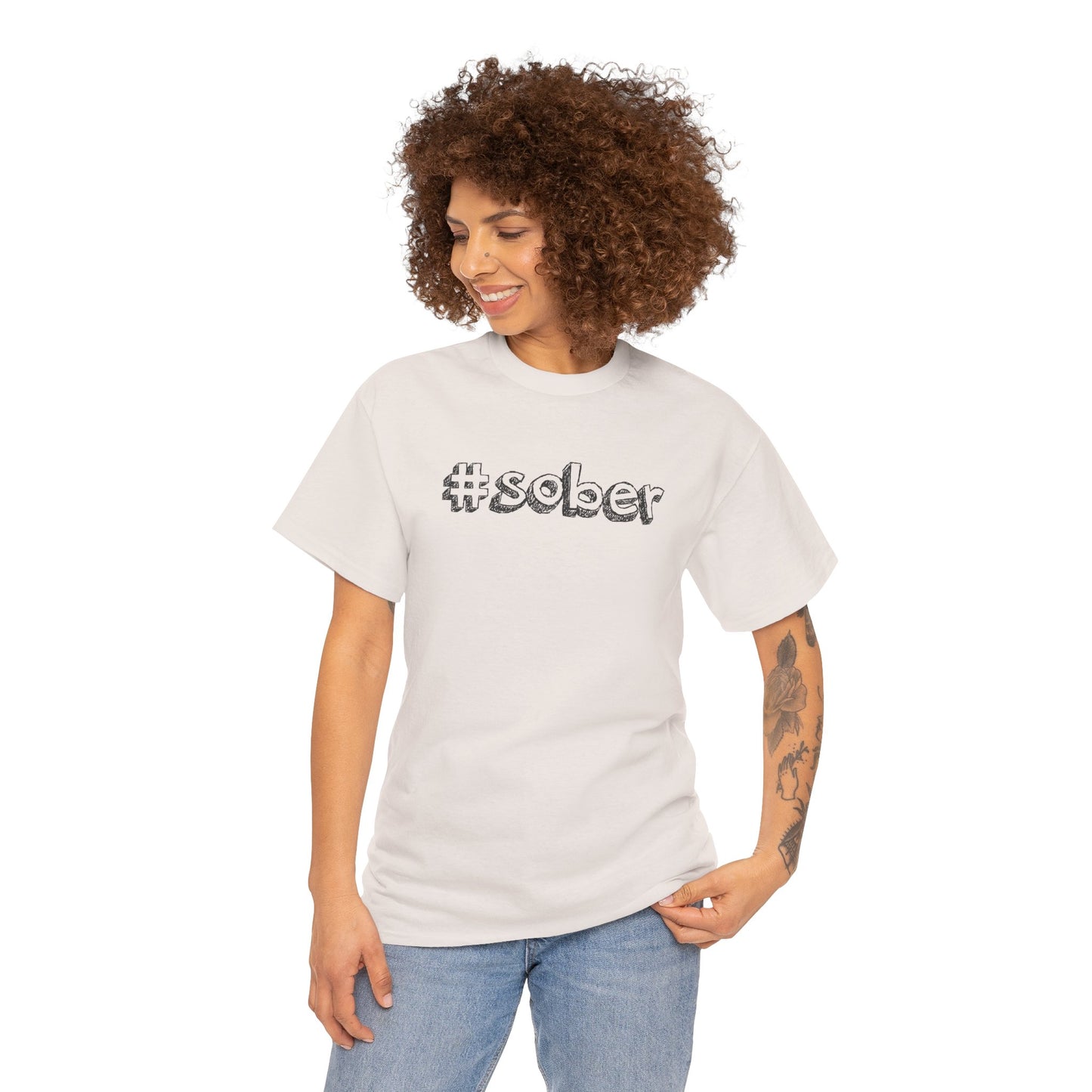 #Sober Unisex Heavy Cotton Tee