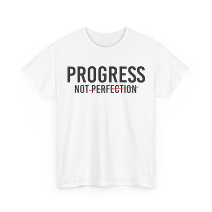 Progress Not Perfection Unisex Heavy Cotton Tee