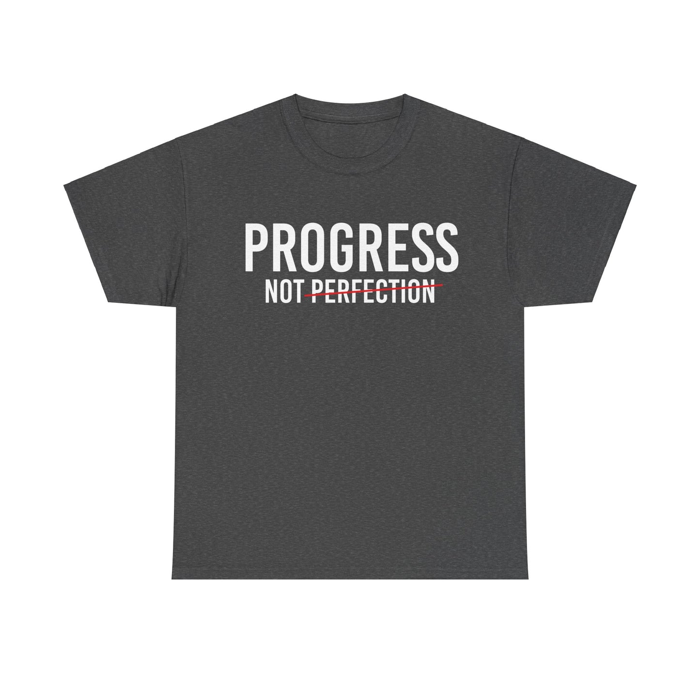 Progress Not Perfection Unisex Heavy Cotton Tee