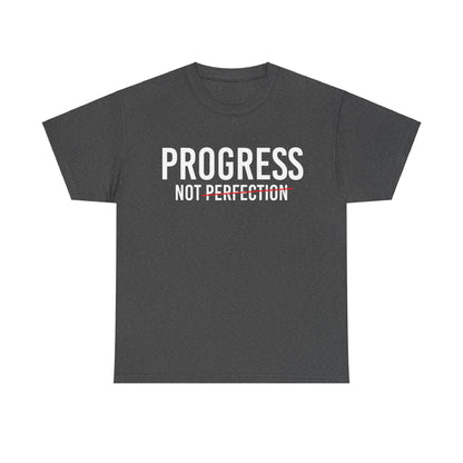 Progress Not Perfection Unisex Heavy Cotton Tee