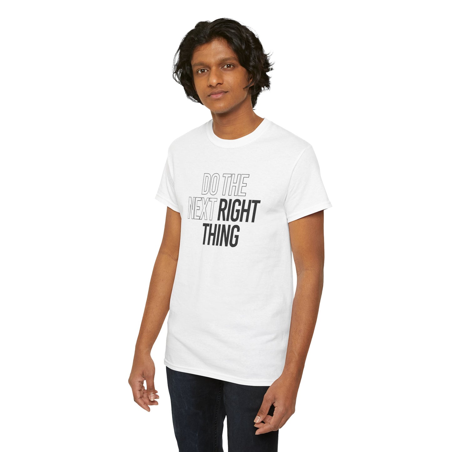 Do the Next Right Thing Unisex Heavy Cotton Tee