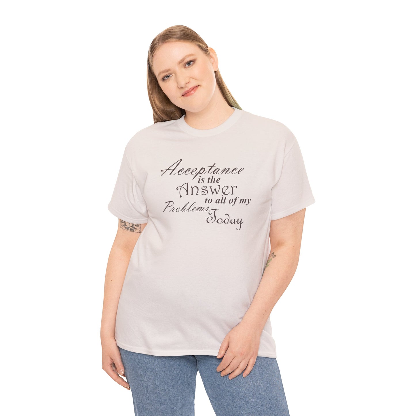 Acceptance is the Answer Unisex Heavy Cotton Tee