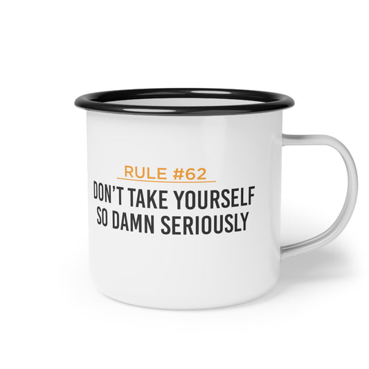 Rule 62 Enamel Coffee Mug