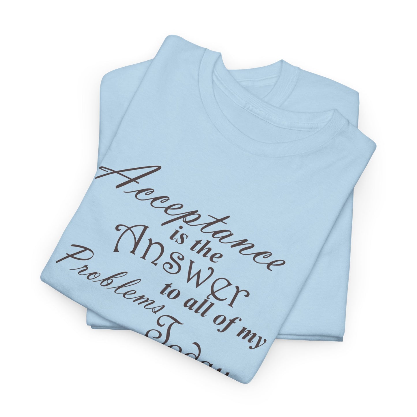 Acceptance is the Answer Unisex Heavy Cotton Tee