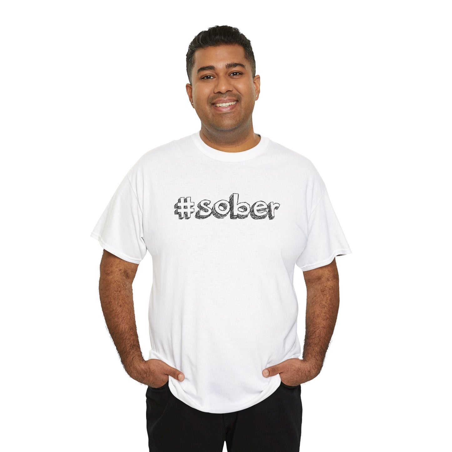 #Sober Unisex Heavy Cotton Tee