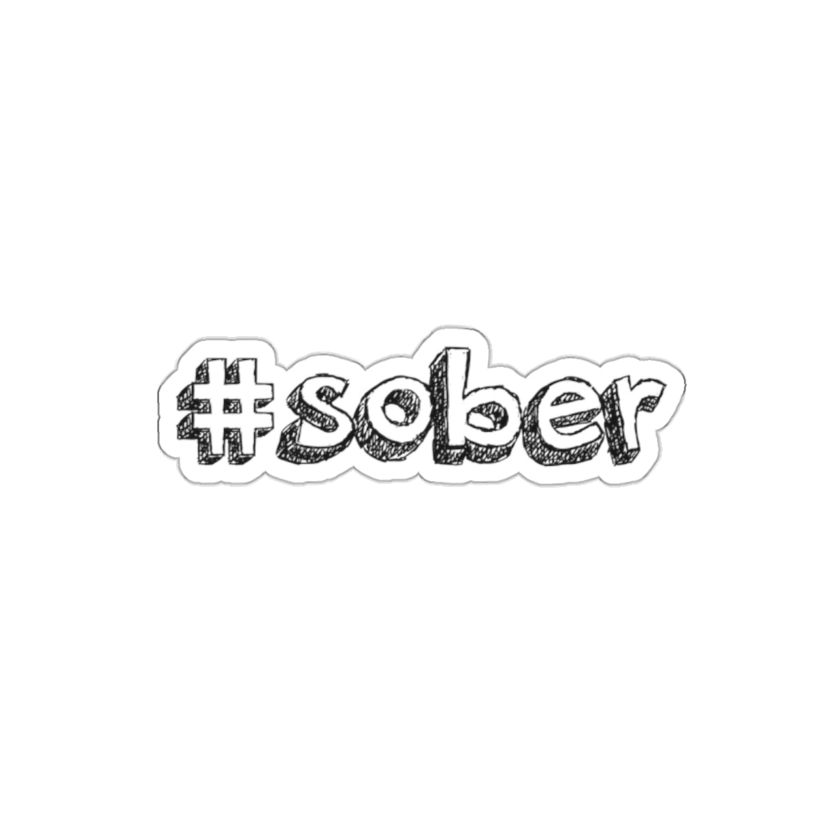 #Sober Vinyl Stickers