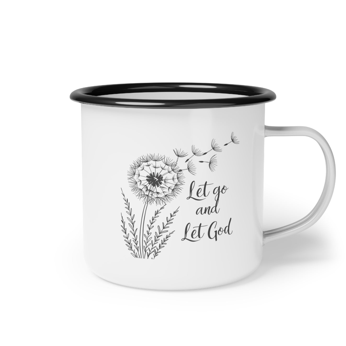 Serenity Seeds Enamel Coffee Mug