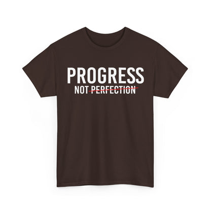 Progress Not Perfection Unisex Heavy Cotton Tee