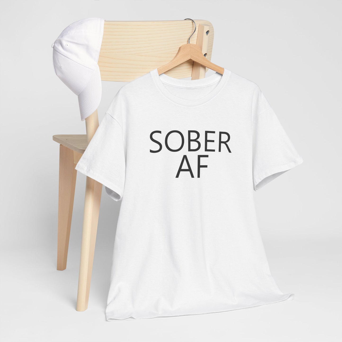 Sober AF Unisex Heavy Cotton Tee Shirt