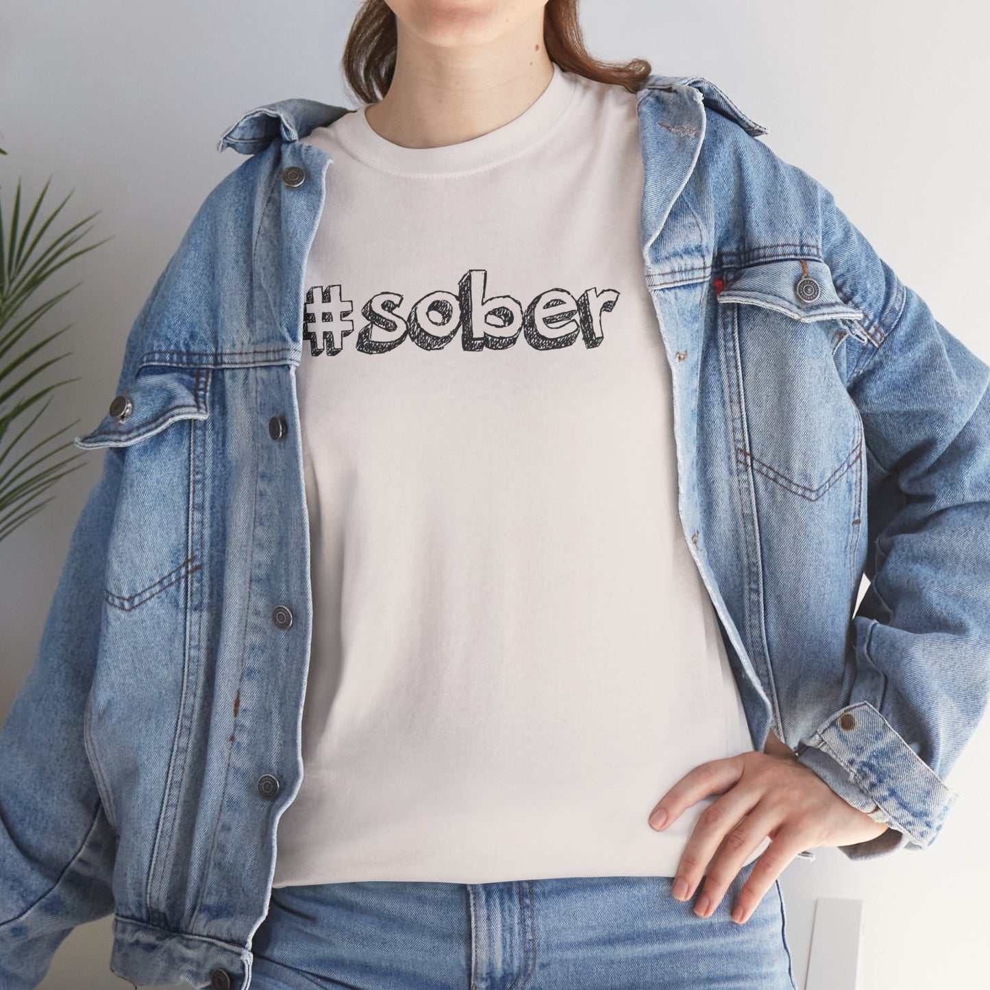 #Sober Unisex Heavy Cotton Tee