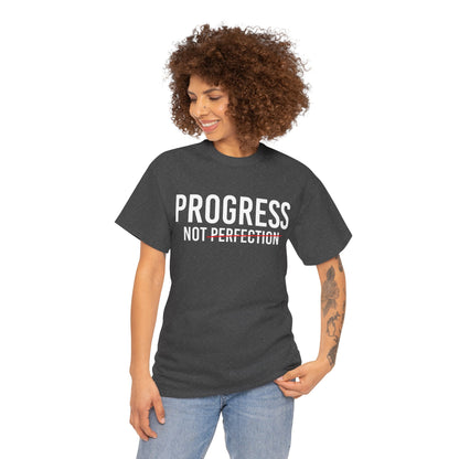 Progress Not Perfection Unisex Heavy Cotton Tee