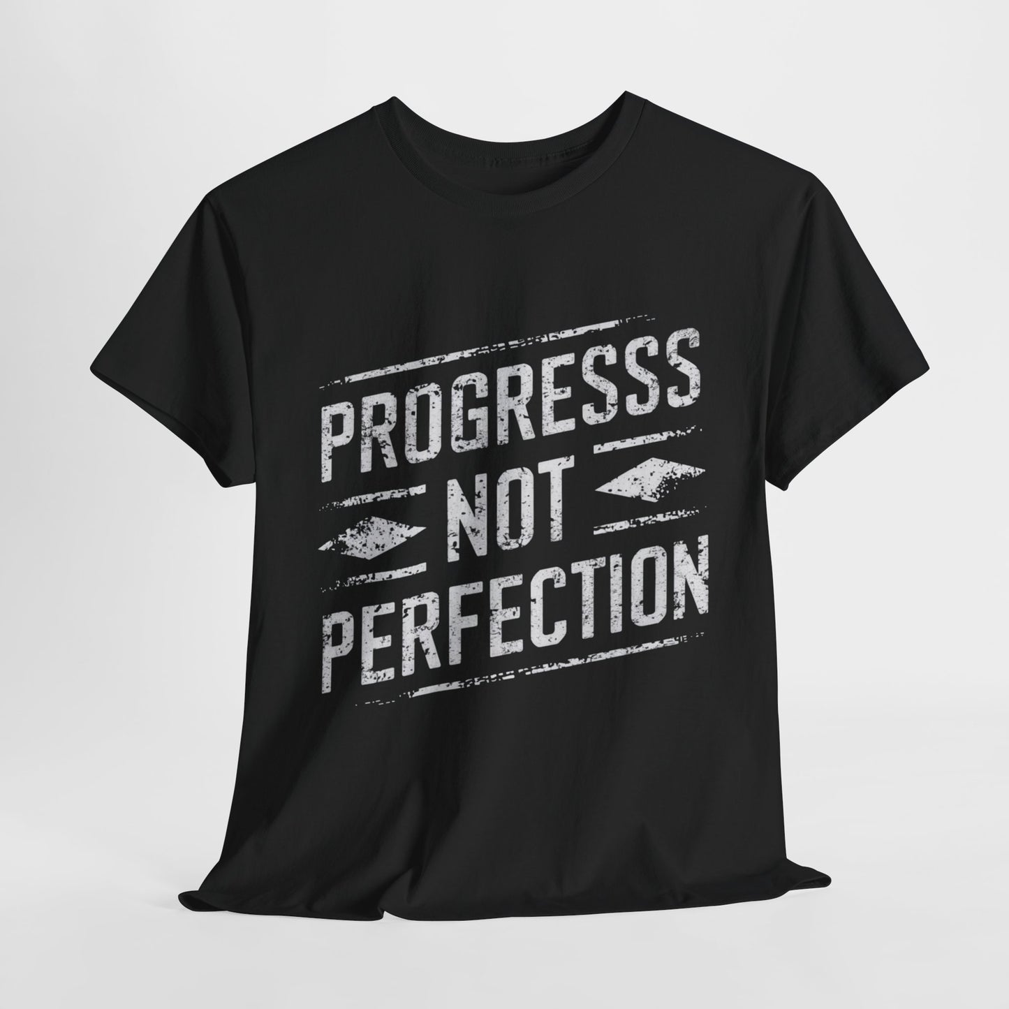 Progress Not Perfection Sobriety Heavy Cotton Tee