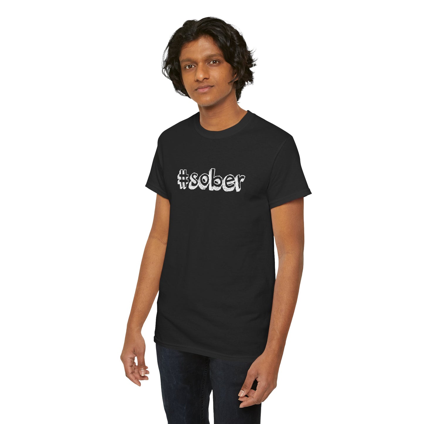 #Sober Unisex Heavy Cotton Tee