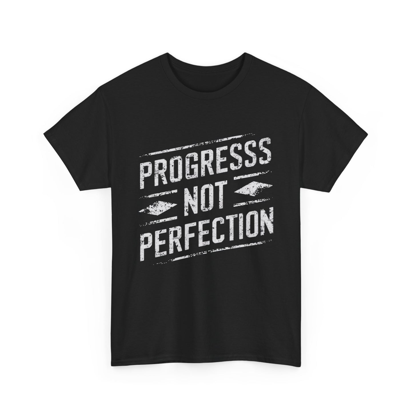 Progress Not Perfection Sobriety Heavy Cotton Tee