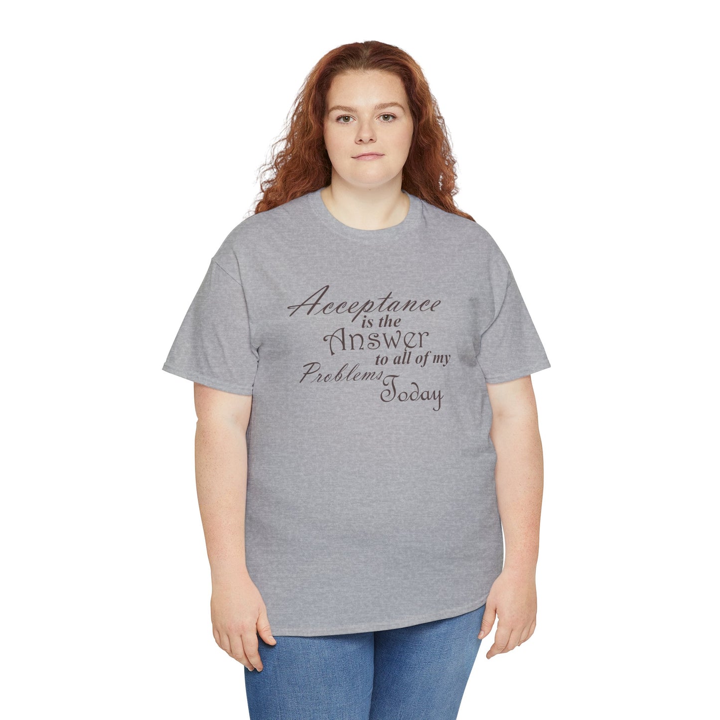 Acceptance is the Answer Unisex Heavy Cotton Tee