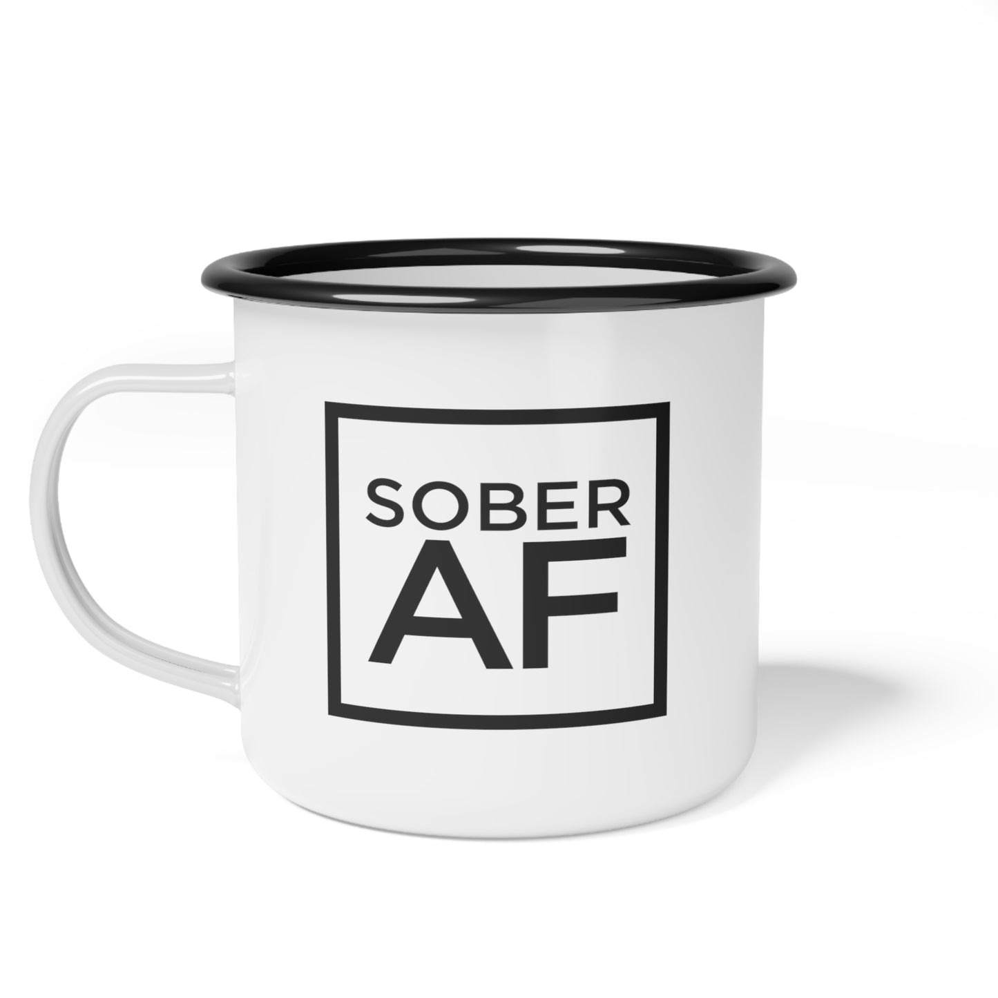 Sober AF Enamel Coffee Mug