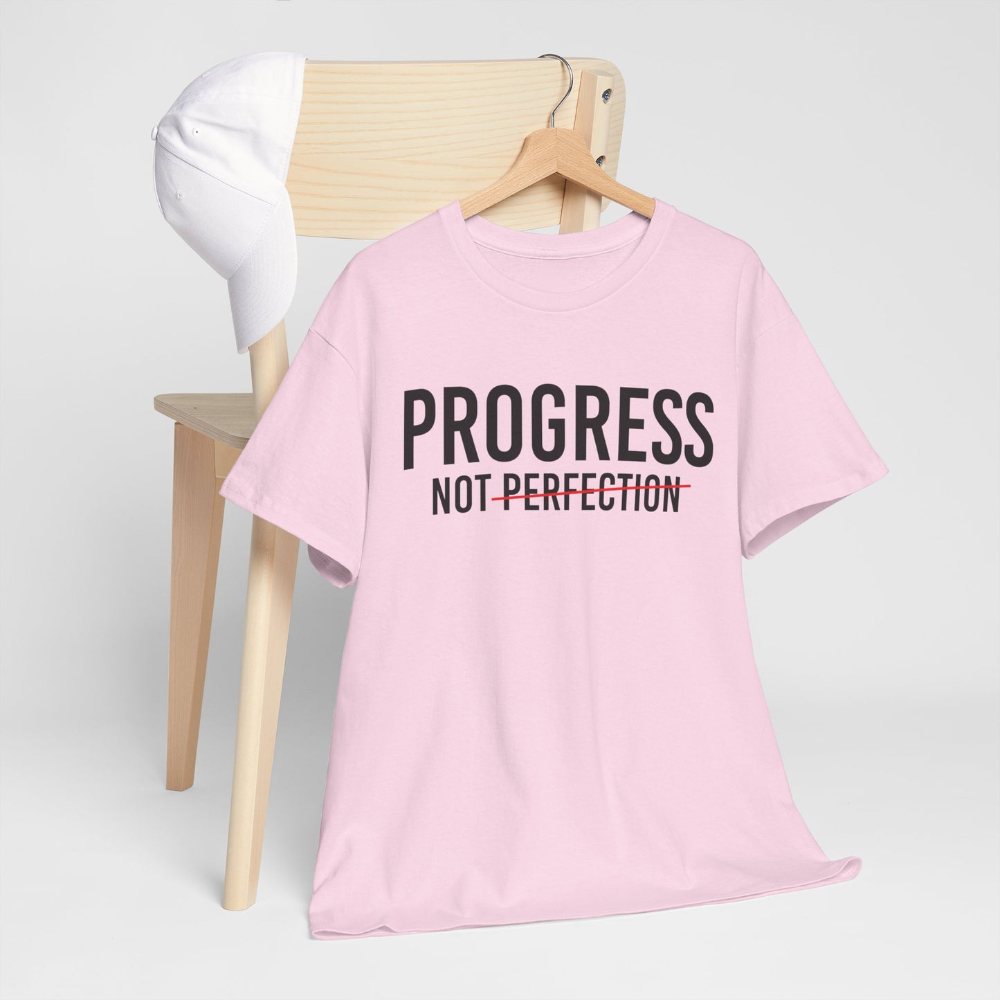 Progress Not Perfection Unisex Heavy Cotton Tee