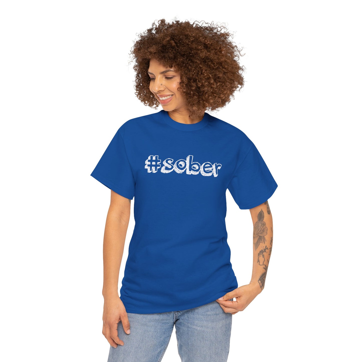 #Sober Unisex Heavy Cotton Tee