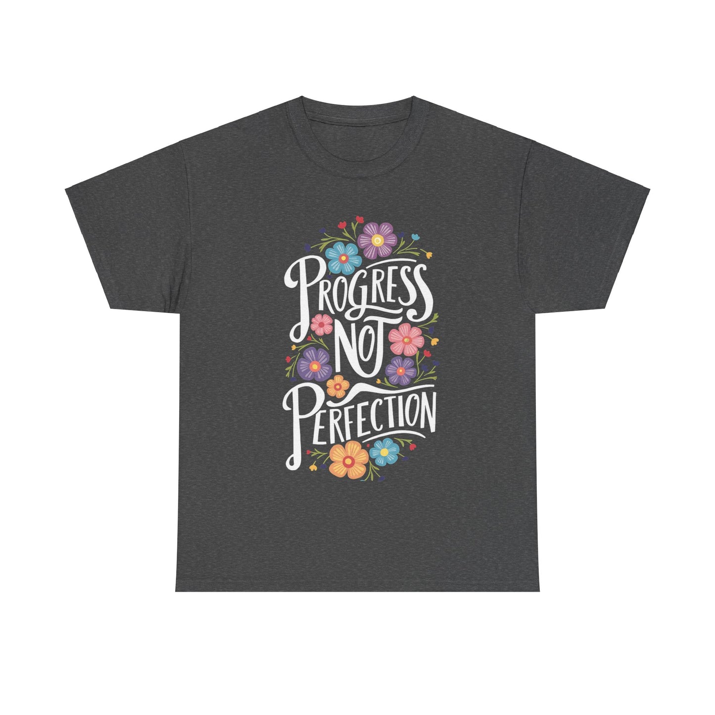 Progress Not Perfection Unisex Heavy Cotton Tee