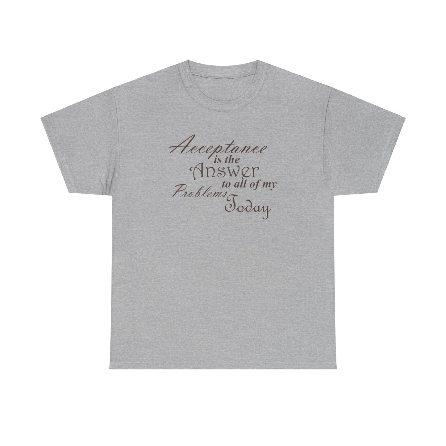 Acceptance is the Answer Unisex Heavy Cotton Tee