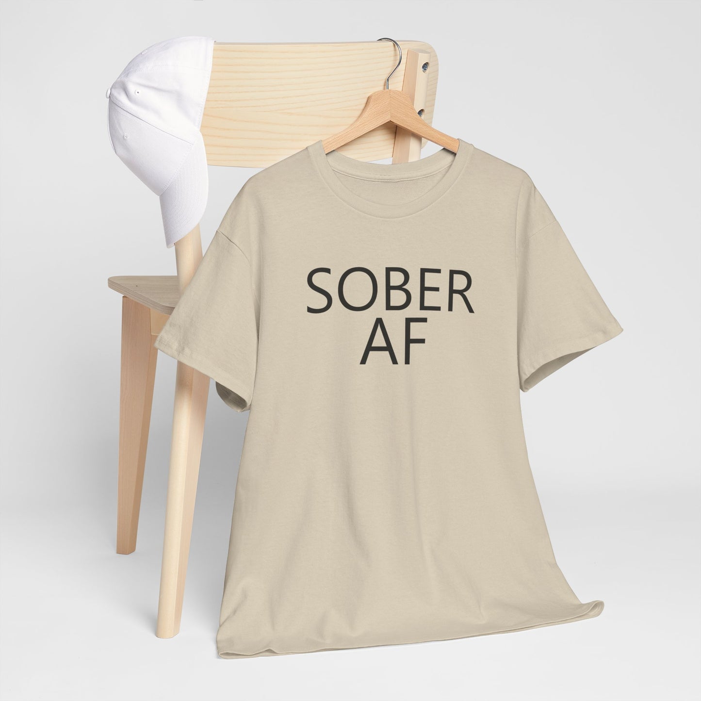 Sober AF Unisex Heavy Cotton Tee Shirt