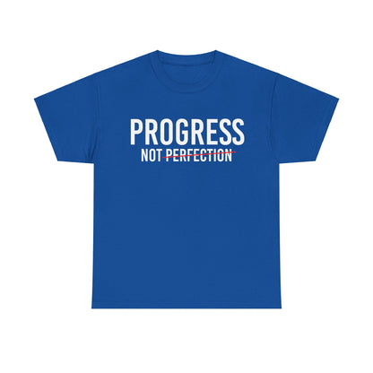 Progress Not Perfection Unisex Heavy Cotton Tee