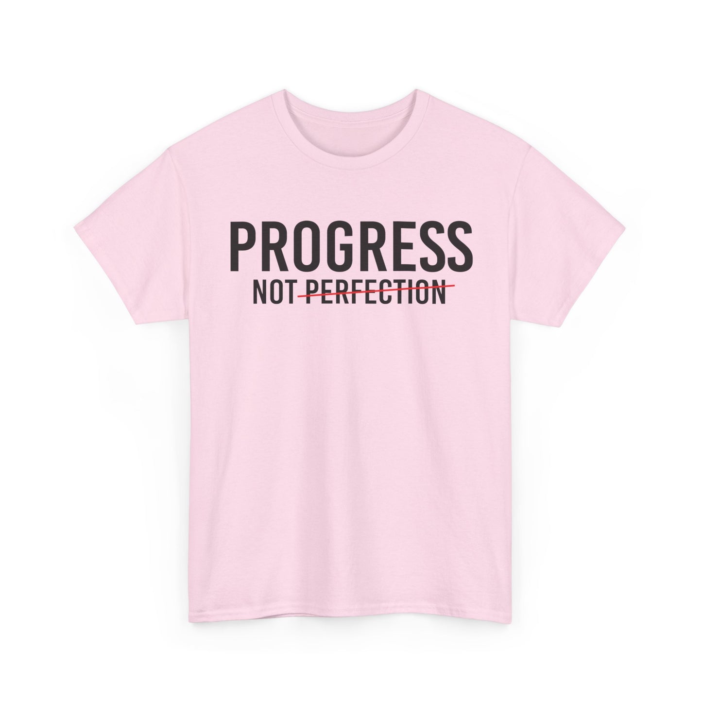 Progress Not Perfection Unisex Heavy Cotton Tee