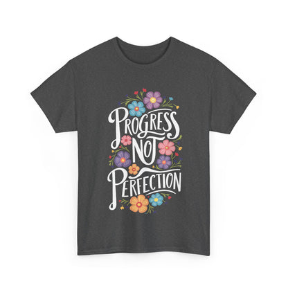 Progress Not Perfection Unisex Heavy Cotton Tee