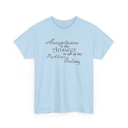 Acceptance is the Answer Unisex Heavy Cotton Tee