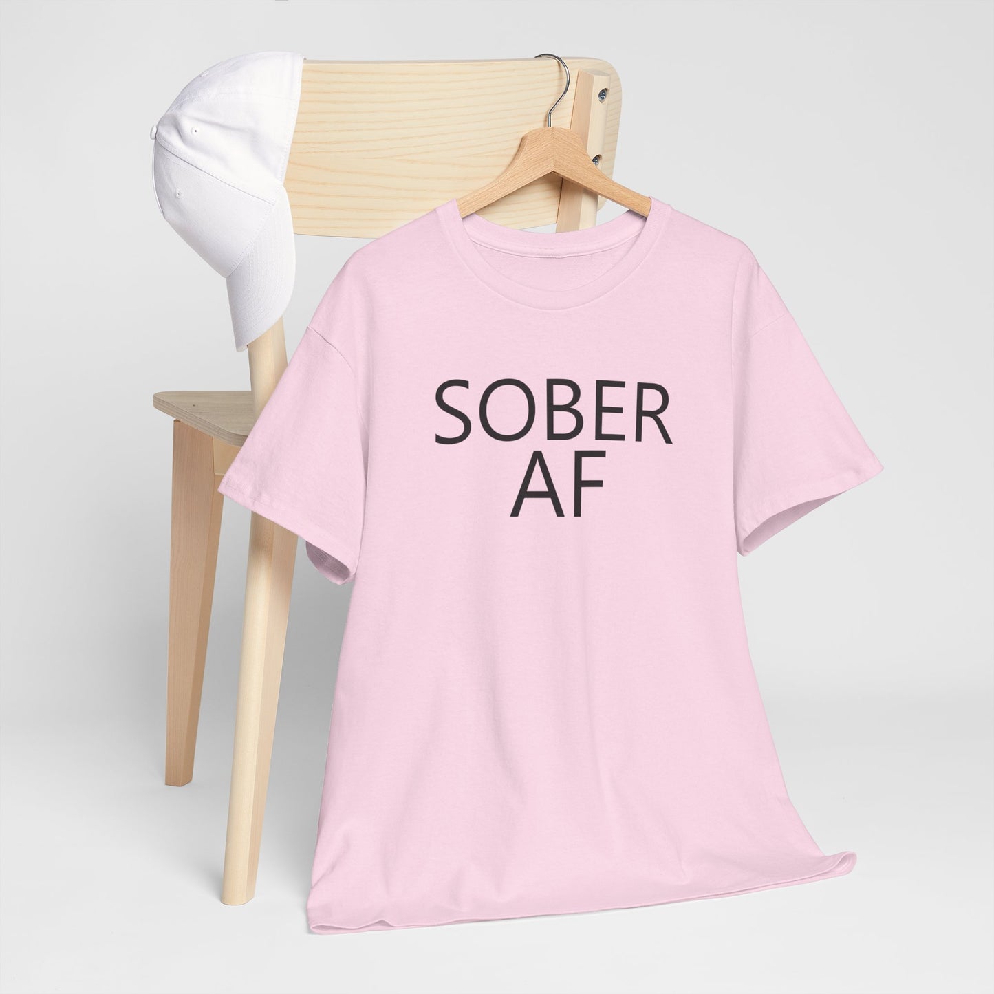 Sober AF Unisex Heavy Cotton Tee Shirt