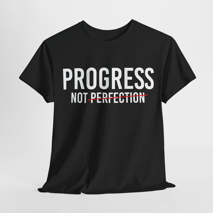 Progress Not Perfection Unisex Heavy Cotton Tee