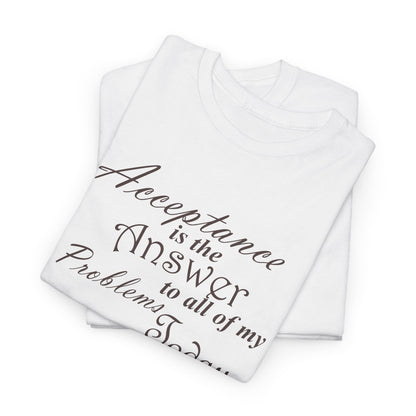 Acceptance is the Answer Unisex Heavy Cotton Tee