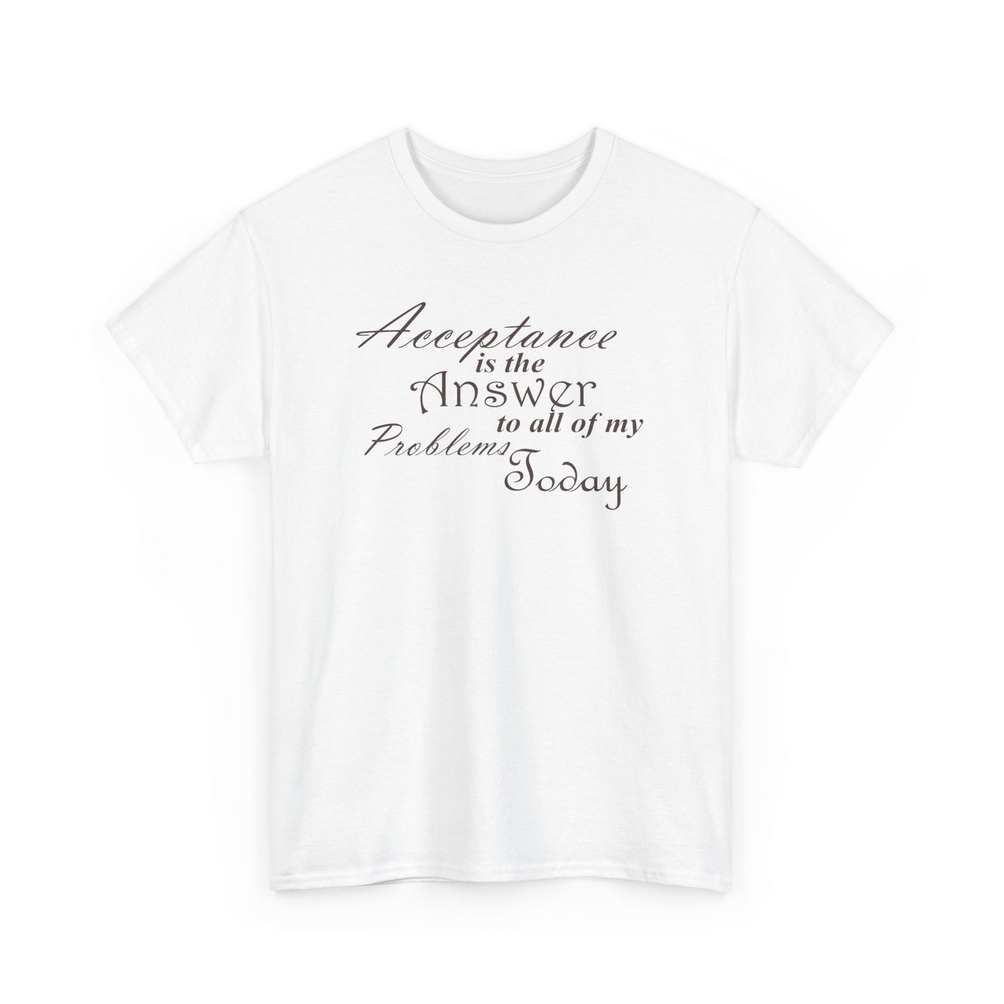 Acceptance is the Answer Unisex Heavy Cotton Tee