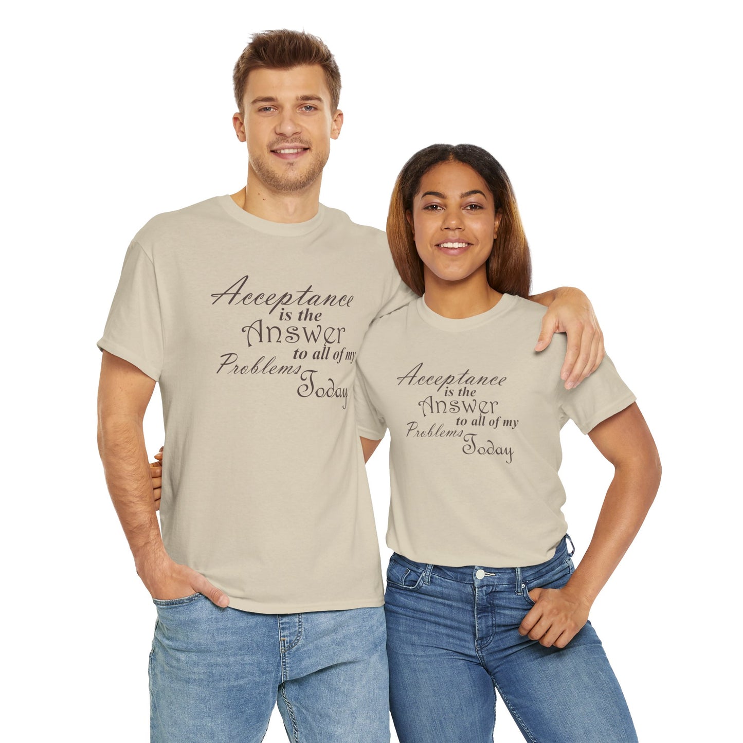 Acceptance is the Answer Unisex Heavy Cotton Tee