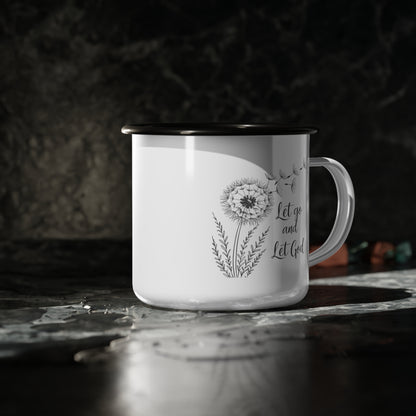 Serenity Seeds Enamel Coffee Mug